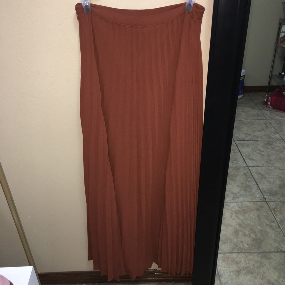 Burnt orange maxi skirt